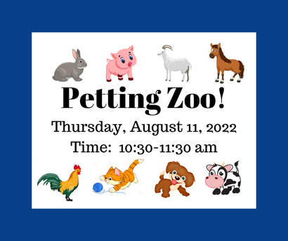 Flyer about the petting zoo! Picture
